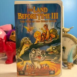 The Land Before Time III: The Time of the Great Giving VHS (1995, Tested)